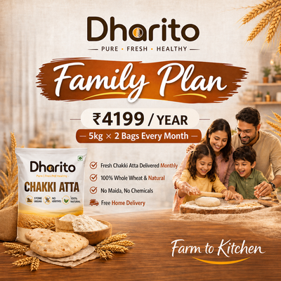 Dharito Chakki Atta 5kg bags - Save 20% Family Plan