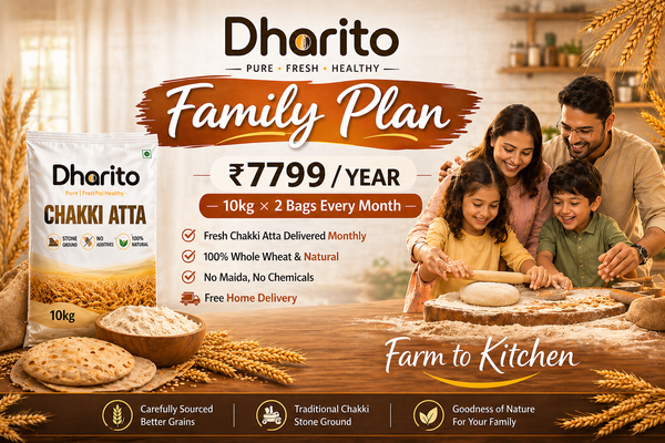 Dharito Chakki Atta 10kg bags - Save 20% Premium Plan