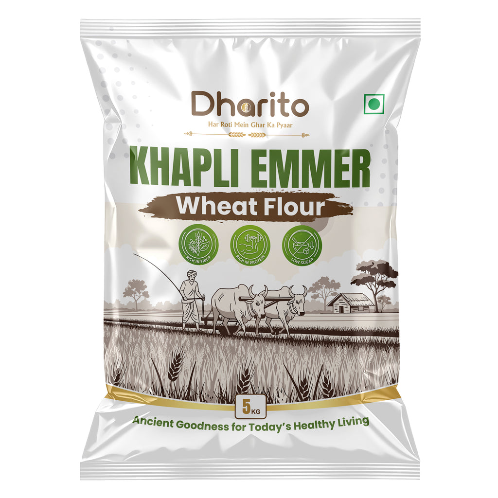 Dharito Khapli Emmer Wheat Flour | High Dietary Fiber