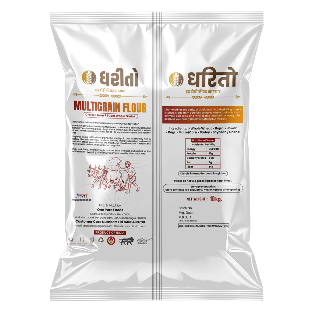 Dharito Multigrain Flour Crafted from 7 Super Whole Grains