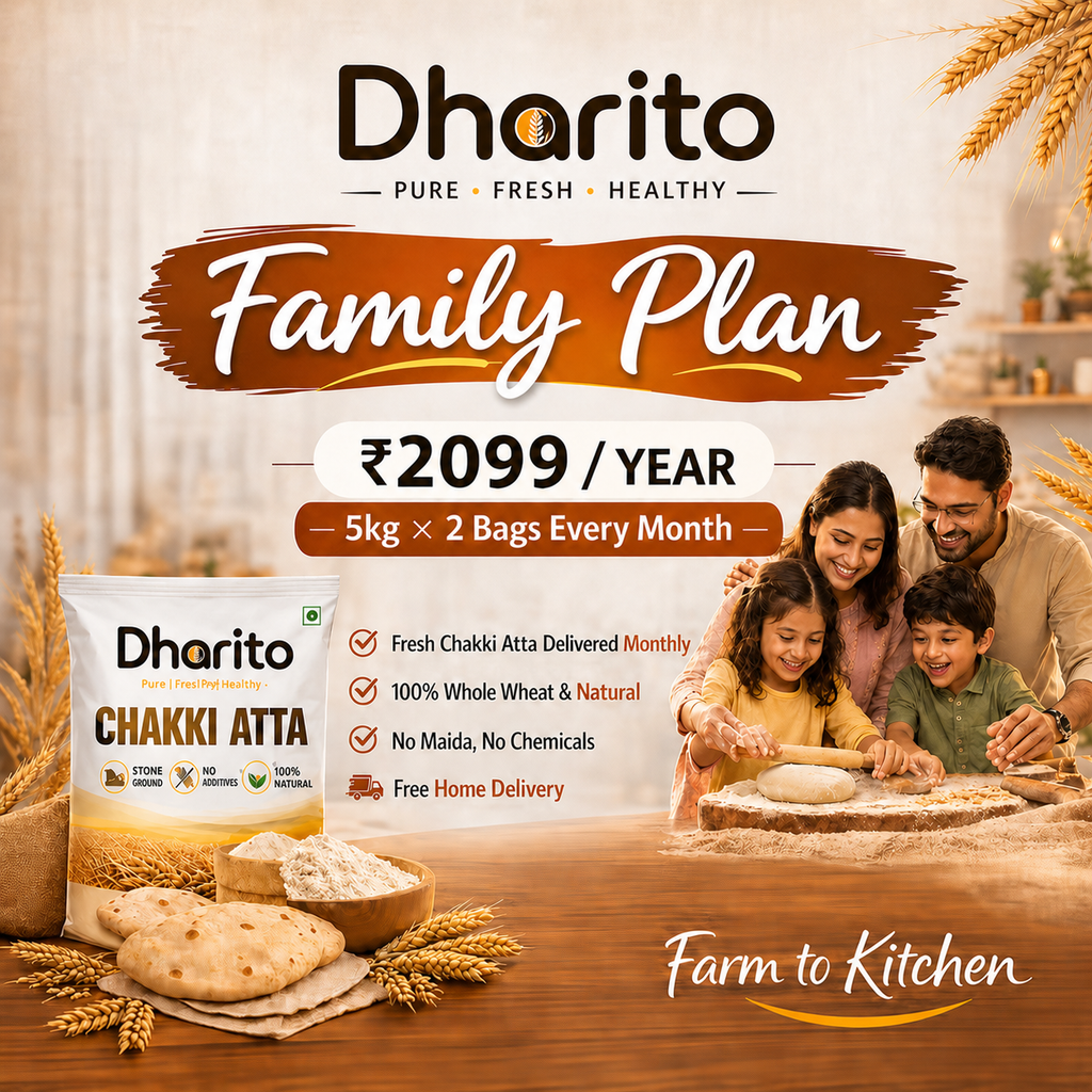 Dharito Chakki Atta 5kg bags - Save 20% Family Plan