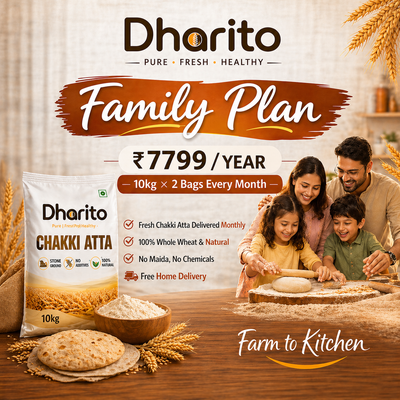 Dharito Chakki Atta 10kg bags - Save 20% Premium Plan
